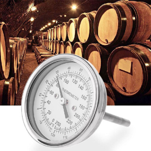 TIERPOP rustfrit stål celsius grader bimetaltermometer til stege- og grilltermometer 2