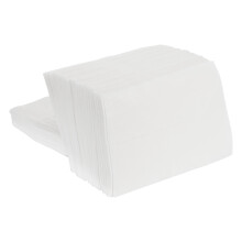 Nízko skládací ubrousky EcoQuality do zásobníku, 1vrstvé, 8,5 x 13,7 cm, bílé, 1600 ks/balení, kompatibilní se standardními zásobníky
