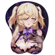 Impact3D Anime musematte med håndleddsstøtte musematter sexy bryst silikon musematte ergonomisk skrivebordsmatte gelmatte spillmus gelmatter