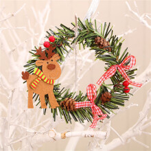 Julkrans Julrotting Dörrkransar Liten Jultomte Fönster Vägg Dörr Hem Julhängande Dekorationer