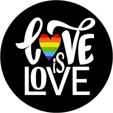 Juesi Sateenkaaren Rakkaus -etuoven kyltti, LGBT Pride -roikkuva kuistikyltti seppeleellä, pyöreä puinen ripustin (b)