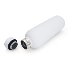 1 PC 500ml Stainless Steel Small Mouth Insulated Cup Portable Outdoor Sports Water Bottle,White