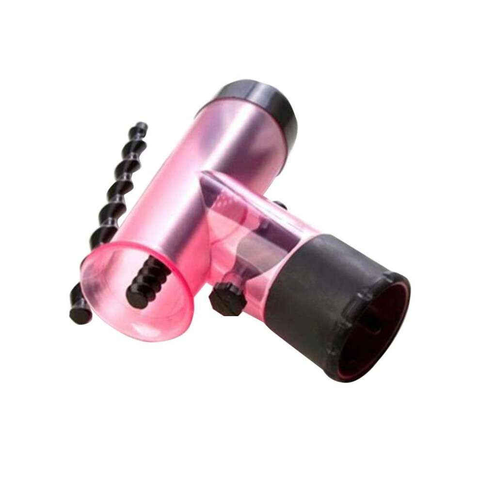 Hair Dryer Diffuser for Curly Hair with Curling Attachment, Frizz Reduction, Fast Drying, Rosy