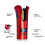Automatic Curling Iron with Ceramic Ionic Barrel, LCD Display, AntiTangle Rotating Wand, Red 2
