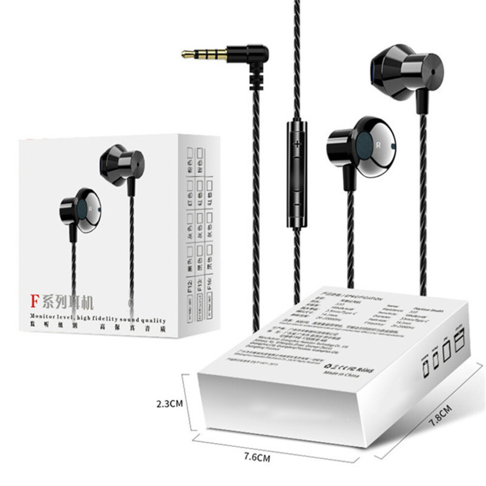 Crystal Clear Sound Earphones With Magnetic Attraction, 3.5Mm Metal Semi-In-Ear Design For Secure Fit, Noise Isolating Technology For Uninterrupted Li 9012494471946