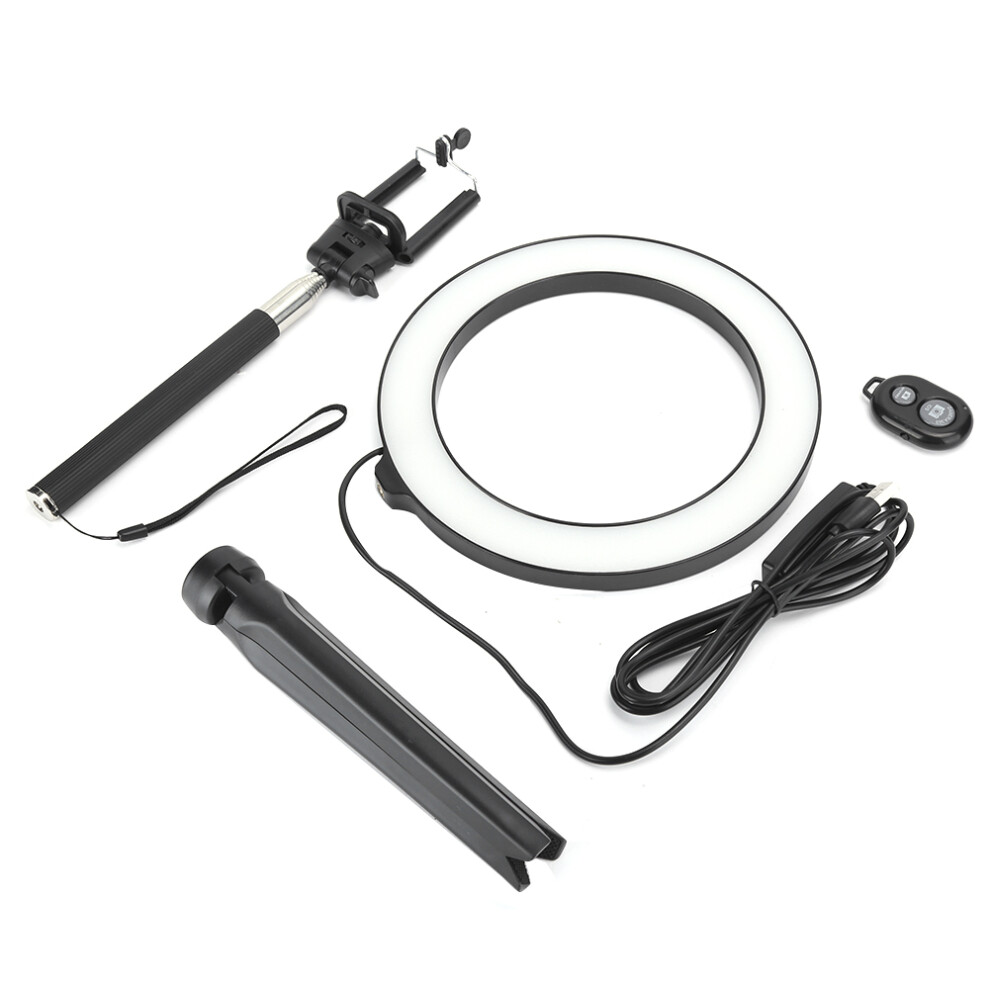 Adjustable Tripod Stand Led Ring For Live Streaming Makeup Photography Usb Powered Desk Compact And Portable 3 Modes Even Ing Light 9773935242081