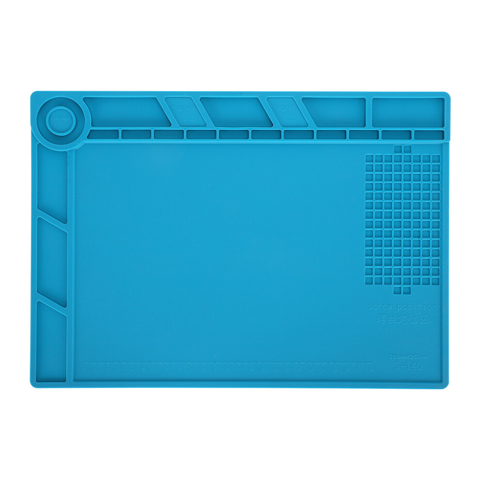 Multi Function Electronics Repair Mat, Silicone Soldering Mat With Screw Position Slots And Heat Resistant Surface For Phone Laptop Watch Repairs 9773935293328