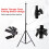 Floor Selfie Ring Light Support, Solid Aluminium Construction, 4-Angle Selection, 360 Degrees Rotation, Ideal for Studio, Backdrop, LED Panel, 7