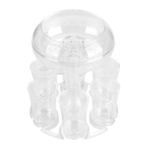 Offres RnemiTe-amo ! Distributeur et support pour verres à shot Cups6Shot, idéal pour remplir et distribuer des liquides.