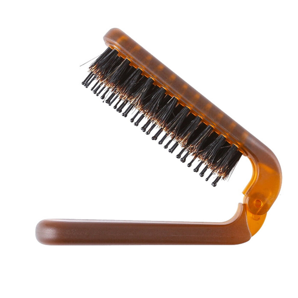Collapsible Bristle Hairbrush for Traveling