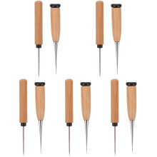 10-teiliges Set Nadelknoten-Werkzeug für Nähmaschinen, Handwerkzeuge für Leder, Perforationsahlen, Lochzangen und Restaurierungszubehör