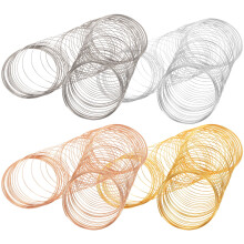 4 Rolls Jewlery Accessories Jewelry Making Supplies Wear-resistant Steel Wire Memory Wire Bead Thread Stainless Steel