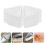 WSTEER 50pcs Cake Carrier Cheese Container Cake Slice Box Pie Carrier Clear Container 4