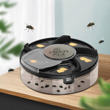 Electric Fly Trap, Housefly Trap, Flying Insect Trap, Automatic Indoor Housefly Trap, Housefly Control Catcher Insect [HK] Black