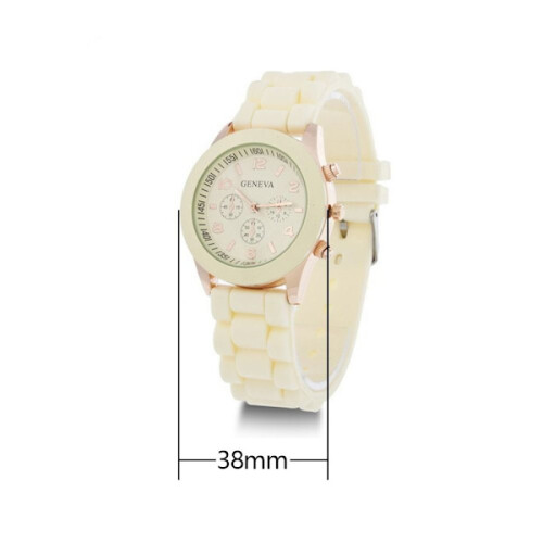 Quartz Wristwatch Electronic Watch BEIGE beige 1