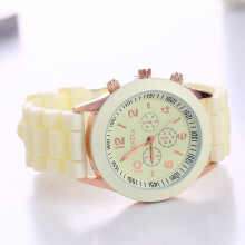 Quartz Wristwatch Electronic Watch BEIGE beige