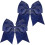 2-pack stora cheerleading-rosetter i marinblått, 20,3 cm 1