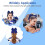 2-pack stora cheerleading-rosetter i marinblått, 20,3 cm 4