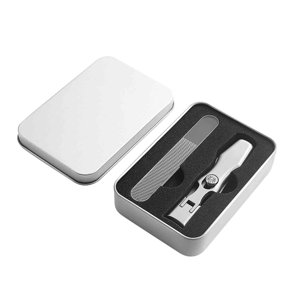 Fankiway Stainless Steel Large Opening Nail Clippers, Compatible with Elderly & Multifunctional Slant Trimming, Portable Home Tool