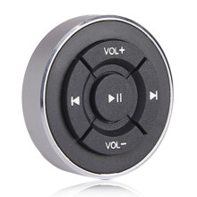 Botón de control remoto multimedia Bluetooth universal para volante. Control remoto del teléfono móvil del coche. Botón de control remoto