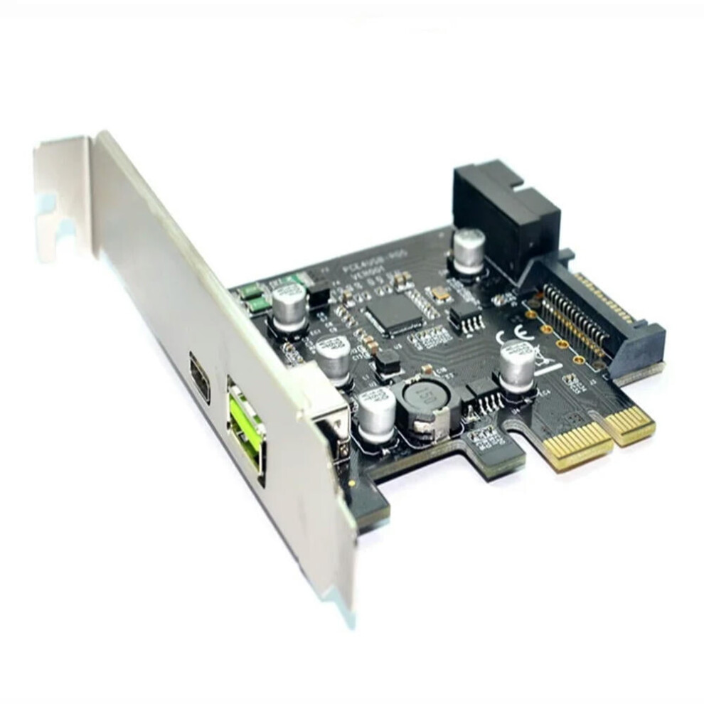 For 5Gb/S Usb 3.1 Type-A + Usb Rapid Changing Port +19Pin Usb Header Pci-E Card Desktop Pci Express To Usb3.1 Adapter 9773935774674