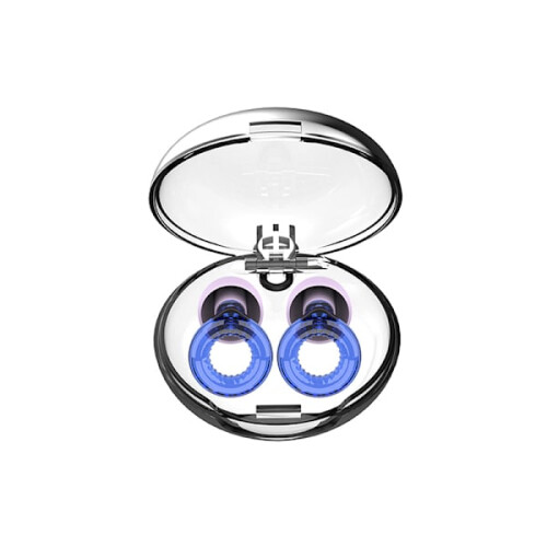 Soft Soundproofing Earplugs with Handle Blue 1