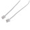 Winyuyby9M30ft RJ11 6P2C modulaire telefoonkabel, wit 3