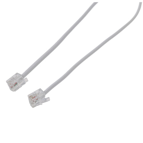 Winyuyby9M30ft RJ11 6P2C modulaire telefoonkabel, wit 2