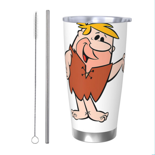 Το ποτήρι Flintstones20oz, κούπα ταξιδιού καφέ από ανοξείδωτο ατσάλι με μόνωση κενού,
