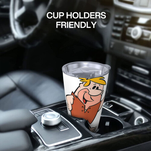 Το ποτήρι Flintstones20oz, κούπα ταξιδιού καφέ από ανοξείδωτο ατσάλι με μόνωση κενού, 2