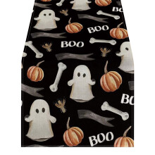XIUH Halloween-Dekoration Aquarell Niedlicher Halloween-Tischläufer 33*120cm/33*183cm Halloween-Geschenk-Sonderangebot!
