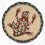 LC-865 Desert Frog Round Large Coaster 7"x7" 1
