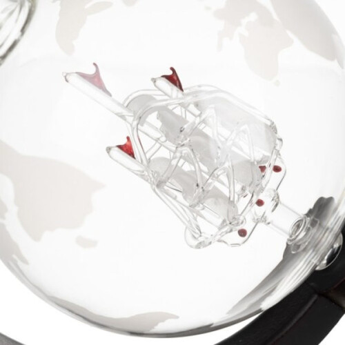 Σετ καράφας Globe - Ποτήρι ουίσκι & πέτρες ουίσκι - Διαφανές ουίσκι 2