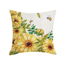 Fundas de almohada Winysin de 45 x 45 cm (18 x 18 pulgadas) Fundas de cojín decorativas de lino estilo rústico para decoración del hogar, bodas,