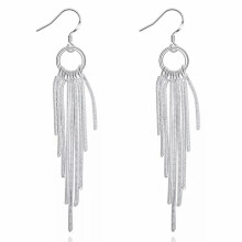 RSAMD925 Sterling Silber Kettenohrringe mit Anhängern für Damen, Hochzeit, Party, Damen