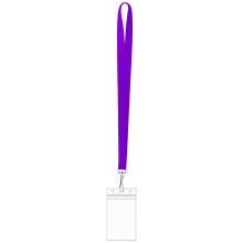 Wasserdichte Ausweishülle aus transparentem Kunststoff mit Lanyard für Büro und Schule