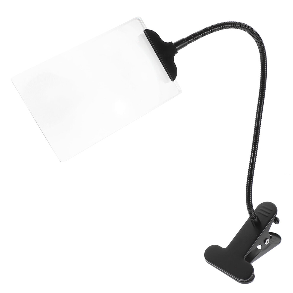 Eease Clip-On Magnifying Glass for Low Vision Seniors - Large Hands-Free Gooseneck