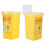 Δοχείο Yellow1L για βελόνες βιολογικού κινδύνου, συμβατό με τατουάζ και ιατρικά 7