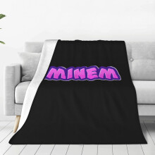 Eminem Fleecedecke – Superweiche, kuschelige Überwurfdecke, leichte, flauschige Flanelldecke, warme Plüschdecke für Couch, Sofa und Bett