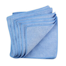 Microfiber Makeup Remover Cloths 10 Pack Blue 8x8 Inch Reusable Hypoallergenic Facial Cleansing