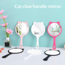 Handspiegel voor make-up met kattenpootjes voor een comfortabele grip, heldere reflectie en een matte afwerking - perfect voor dagelijks gebruik en