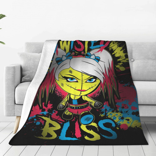 Κουβέρτα Alexa Bliss, εξαιρετικά απαλή, άνετη φανελένια φλις, ελαφριά βελούδινη για 1