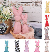 Stoffhasen von Cheers US, pastellfarbene Hasen-Deko im Landhausstil, passend für Ostern, als Frühlings-Korbfüller und als Etageren-Deko