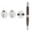 Microblading Pen 2 in 1 Double Head Coffee Alloy Eyebrow Tattoo Tool with Secure Needle Lock 1