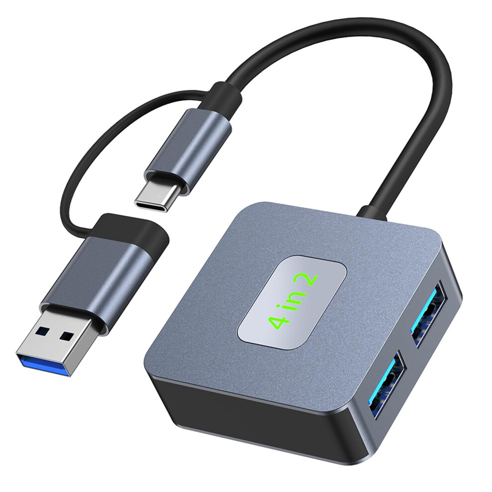 Usb C Hub 4 Port 10Gbps Speed Multidevice Adapter For Laptop And Pc 9099447033017