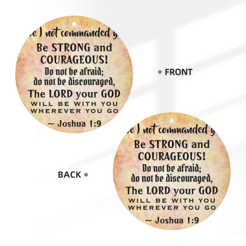 Joshua1 9Να είσαι δυνατός και θαρραλέος, Βίβλος Στίχος 6 τεμάχια Αρωματικά χώρου 2