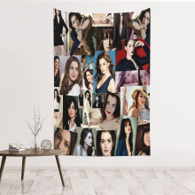 Mila Kunis plaid, zachte pluche reisdeken voor slaapkamer, woonkamer, bank, kantoor, het hele jaar door, cadeau voor vrouwen, mannen, meisjes en