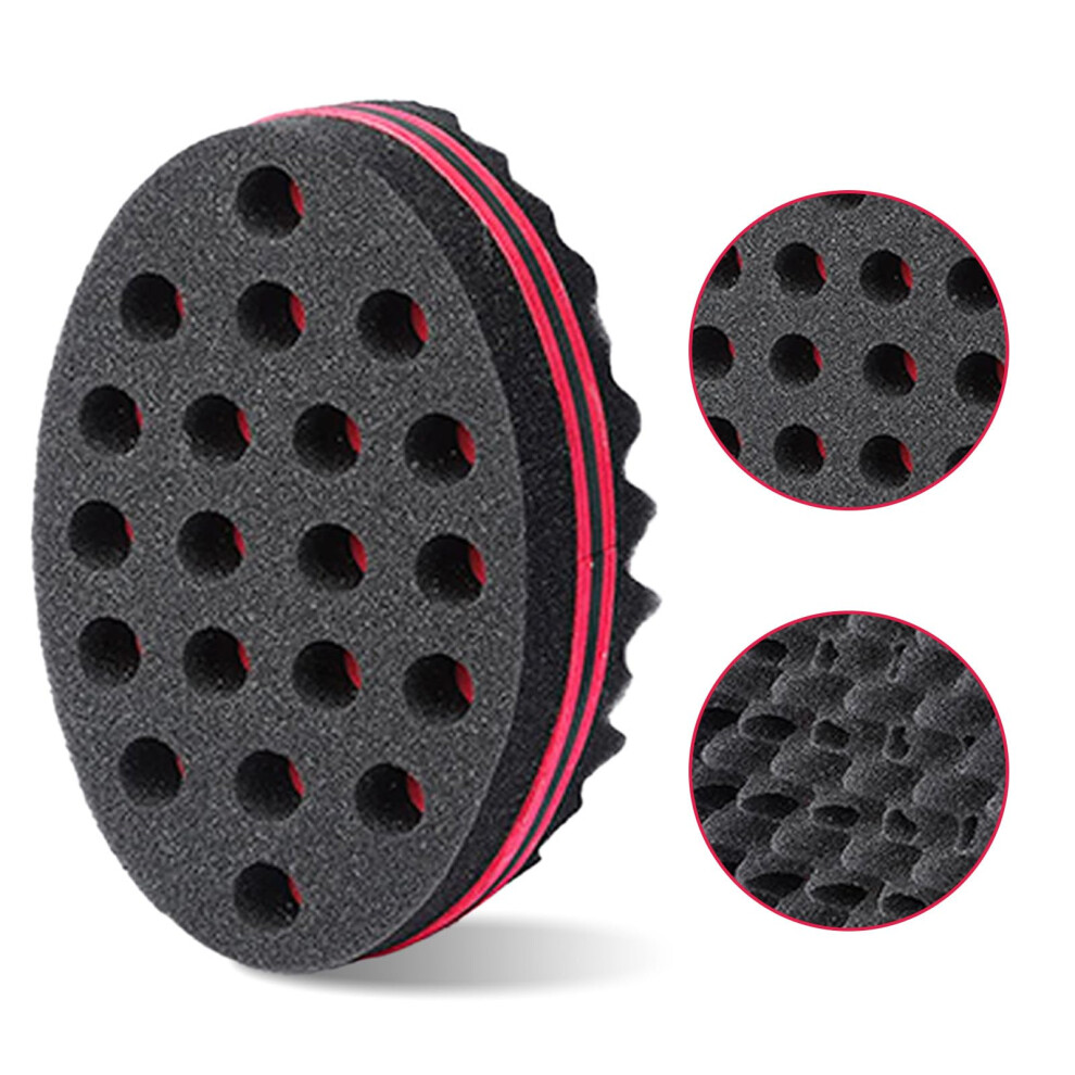 Unisex Afro Curl Sponge With Big Holes Twist Design, Gentle Scalp Care, 1 Pack Travelfriendly