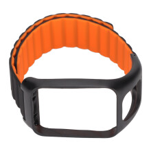 Slitesterk silikon håndleddsrem erstatning for TomTom Runner Spark Adventurer smartklokke tilbehør universell passform pustende komfort kompatibel