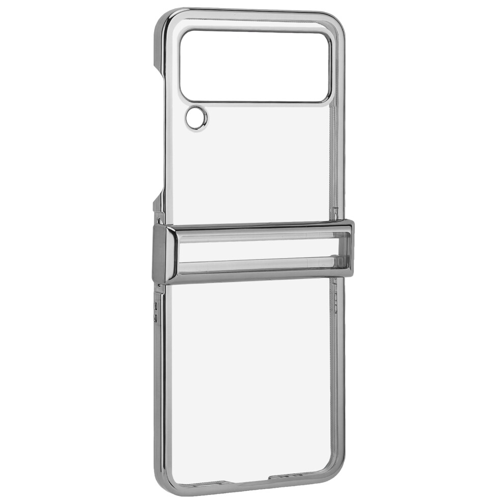 Built-In Screen Protection Case For Galaxy Z Flip 4, Slim Shockproof Case With Full Cover Hinge Protection Metal Volume Keys Wireless Charging Enabled 9012494478037